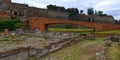 museum concept: a suspended walkway to allow the visit and conservation of Romanesque ruins