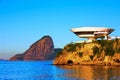 Museum of contemporary art in niteroi Royalty Free Stock Photo