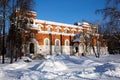 Museum of Crystal in building of former Orthodox Cathedral in Gus-Khrustalny in winter