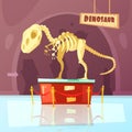 Museum Dinosaur Illustration