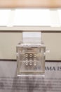 Museum display of methacrylate box with fragance