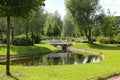 Manor Garden of Gabriel Romanovich Derzhavin. St. Petersburg. Royalty Free Stock Photo