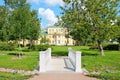 Walking in the Polish Garden. St. Petersburg. Royalty Free Stock Photo