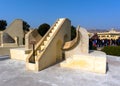 The Museum exhibit.. Astronomical instrument at Jantar Mantar observatory - Jaipur, Rajasthan Royalty Free Stock Photo