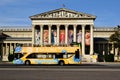 the Museum of Fine Arts in Budapest. painting Exhibition of Renoir. stone exterior with large columns