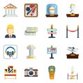 Museum Flat Icon Set