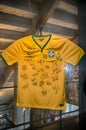 The museum of Football is a space devoted to the different subjects involving the practice, the history and cur, Sao Paulo, Brazi Royalty Free Stock Photo