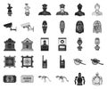 Museum and gallery black,monochrome icons in set collection for design. Storage and exhibition of showpiece vector