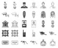 Museum and gallery monochrome,outline icons in set collection for design. Storage and exhibition of showpiece vector