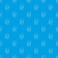 Museum guide pattern vector seamless blue