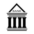 Museum icon vector,Bank icon