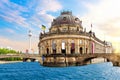 Museum Island on the Spree and view on the bridges, Berlin, Germany