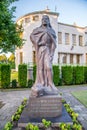 Museum and sculpture in Kernave