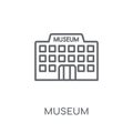 Museum linear icon. Modern outline Museum logo concept on white