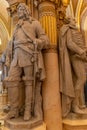 Statues of men in Museum of Military History in Vienna