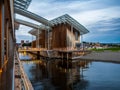 Museum of Modern Art In Residential Multi-storey Houses In Aker Brygge District In Summer Evening in Oslo city Royalty Free Stock Photo