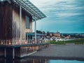 Museum of Modern Art In Residential Multi-storey Houses In Aker Brygge District In Summer Evening in Oslo city