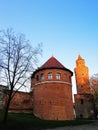 Museum and one of the Towers in Stargard, Poland. Royalty Free Stock Photo