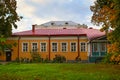 Museum of Oryol Writers building on a cloudy day