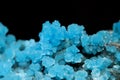 Museum pieces of sky blue Evansite from old mineral collection