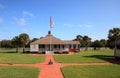 Museum at the Ponce de Leon Inlet Lighthouse and Museum in Ponce Inlet near New Smyrna Beach Royalty Free Stock Photo