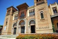 Museum of Popular Arts and Traditions of Sevilla in Mudejar pavilion, Maria Luisa Park, Sevilla, Spain. Royalty Free Stock Photo