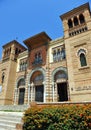 Museum of Popular Arts and Traditions of Sevilla in Mudejar pavilion, Maria Luisa Park, Sevilla, Spain. Royalty Free Stock Photo