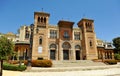 Museum of Popular Arts and Traditions of Sevilla in Mudejar pavilion, Maria Luisa Park, Sevilla, Spain. Royalty Free Stock Photo