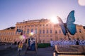 The Museum Quarter on a spring day in Vienna, Austria Royalty Free Stock Photo