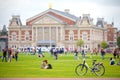 Museum Quarter, Museumplein in Amsterdam Royalty Free Stock Photo