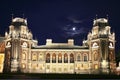 Museum-reserve `Tsaritsyno` moonlit night. The right wing of the Grand Palace. Moscow