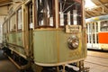 Museum of retro trams, trolleybuses and vintage cars. Prague, Czech Republic