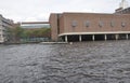 Museum of Science building view from Charles river in Boston Massachusettes State of USA Royalty Free Stock Photo