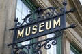 Museum sign Royalty Free Stock Photo