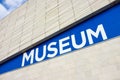 Museum sign Royalty Free Stock Photo