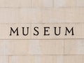 Museum Sign Royalty Free Stock Photo