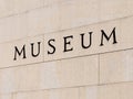 Museum Sign Royalty Free Stock Photo