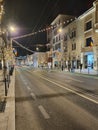 Ferdinand street in Cluj-Napoca city center Royalty Free Stock Photo