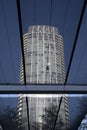 Museum Tower has seen from covered walkway