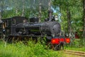 Museum train between Anten and GrÃÂ¤fsnÃÂ¤s passing through picturesque scenery..