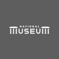 Museum vector text logo. Text design template for stylized text logotype