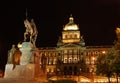 Museum and Wenceslas at night