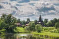 Museum of wooden architecture in Suzdal. Golden Ring of Russia Royalty Free Stock Photo