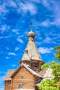 Museum wooden architecture Vitoslavlitsy village street house C