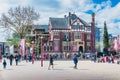 Museumplein with the Concertgebouw and the Van Gogh museum in Amsterdam