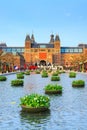 Museumplein Rijksmuseum, Amsterdam, Holland Royalty Free Stock Photo