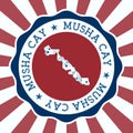 Musha Cay Badge. Royalty Free Stock Photo