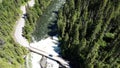Canada British Columbia The Mushbowl Bridge over the Murtle River