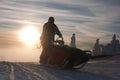 Musher and sled on Sedivacek's long