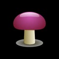 Mushrom 3d illustration Royalty Free Stock Photo
